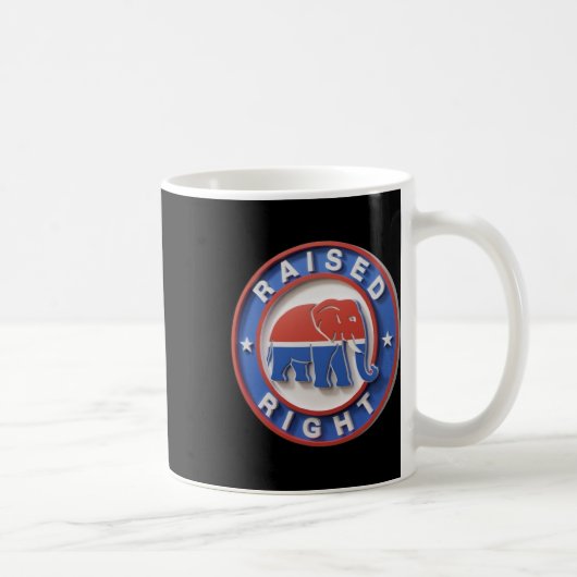 Gop Elephant Marches Proudly Raised Right Legacy コーヒーマグカップ (右)