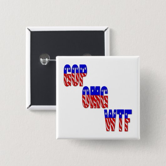 GOP OMG WTF 缶バッジ (正面&裏面)