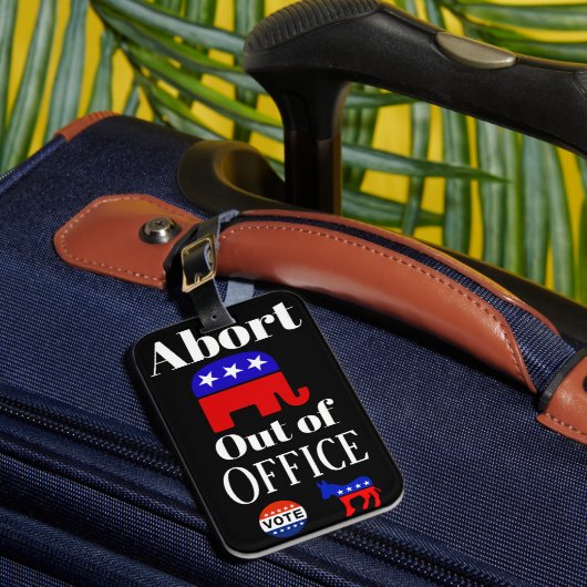 GOP Out of Officeラゲージタグを中止 ラゲッジタグ (正面インサイチュ1)