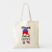 GOP Out of Office Tote Bagを中止 トートバッグ (裏面)