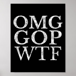 Gop WtfアンチトランプTシャツ ポスター
