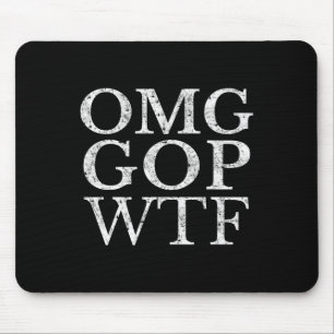 Gop WtfアンチトランプTシャツ マウスパッド