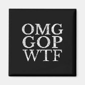 Gop WtfアンチトランプTシャツ マグネット (正面)