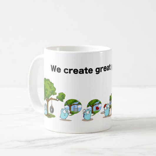 Gopherくん コーヒーマグカップ (正面左)