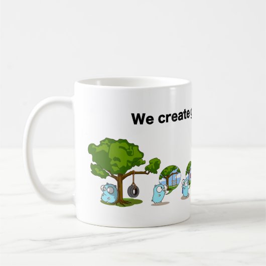 Gopherくん コーヒーマグカップ (左)