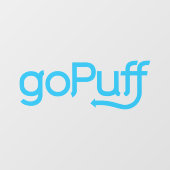 Gopuffデリバリードライバーカーウィンドウデカール ウィンドウサイン (シート)