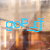 Gopuffデリバリードライバーカーウィンドウデカール ウィンドウサイン (シート2)
