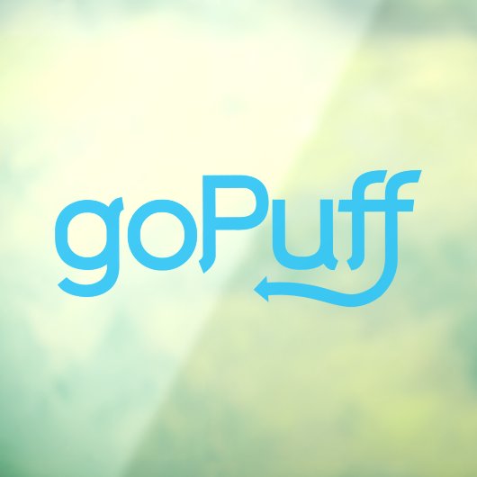 Gopuffデリバリードライバーカーウィンドウデカール ウィンドウサイン (シート3)