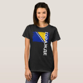 Gorazde Bosnia Flag For Bosnian Men Women Kids Tシャツ (正面フル)