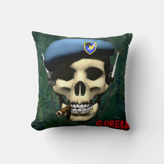 Gorby's Nice Cotton Throw Pillow クッション (正面)