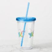 Gordieヤモリのタンブラー アクリルタンブラー (裏面)