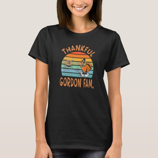 Gordon Family  Thanksgiving Reunion Party Tシャツ (正面)