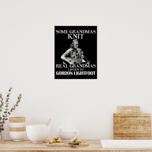 Gordon Lightfに実在対するお聞孫の日の贈り物 ポスター (キッチン)