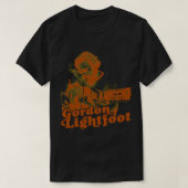 Gordon Lightfoot )( (レトロフォークロックアイコンクラシックの Tシャツ (デザイン正面)