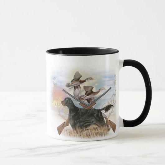 Gordon Setter狩りMug マグカップ (右)