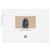 Gordon Setter'絵画s – かわいいオリジナルドッグアート (裏面横)