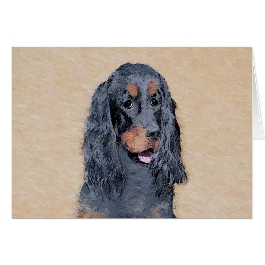 Gordon Setter'絵画s – かわいいオリジナルドッグアート (正面横)