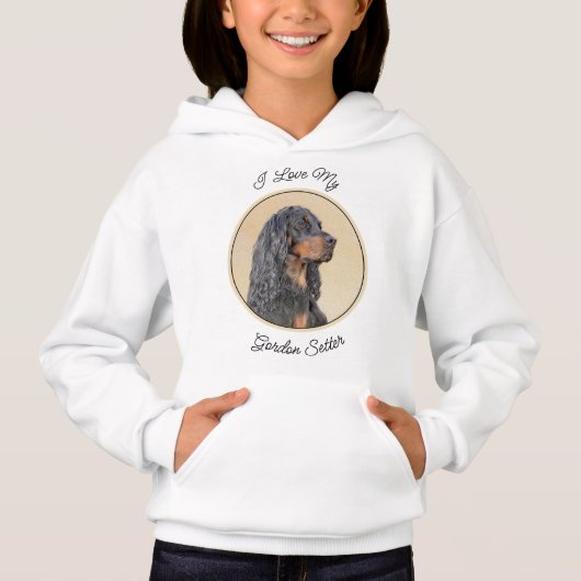 Gordon Setter'絵画s – かわいいオリジナルドッグアート (正面)