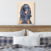 Gordon Setter'絵画s – かわいいオリジナルドッグアート キャンバスプリント (インサイチュ (寝室))