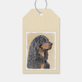 Gordon Setter'絵画s – かわいいオリジナルドッグアート ギフトタグ (裏面)