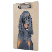 Gordon Setter'絵画s – かわいいオリジナルドッグアート クリップボード (左)