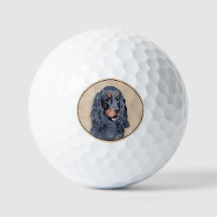 Gordon Setter'絵画s – かわいいオリジナルドッグアート ゴルフボール