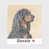 Gordon Setter'絵画s – かわいいオリジナルドッグアート シール (シート)