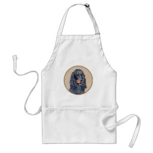 Gordon Setter'絵画s – かわいいオリジナルドッグアート スタンダードエプロン