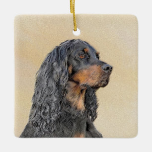 Gordon Setter'絵画s – かわいいオリジナルドッグアート セラミックオーナメント
