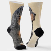 Gordon Setter'絵画s – かわいいオリジナルドッグアート ソックス (傾斜あり)