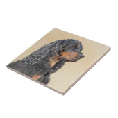 Gordon Setter'絵画s – かわいいオリジナルドッグアート タイル (側面)