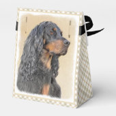 Gordon Setter'絵画s – かわいいオリジナルドッグアート フェイバーボックス (裏面サイド)