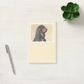 Gordon Setter'絵画s – かわいいオリジナルドッグアート ポストイット (オフィス)