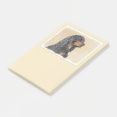 Gordon Setter'絵画s – かわいいオリジナルドッグアート ポストイット (アングル)