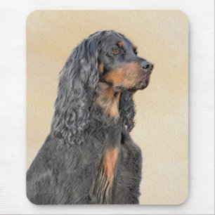Gordon Setter'絵画s – かわいいオリジナルドッグアート マウスパッド
