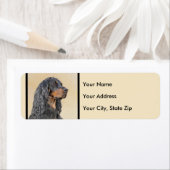 Gordon Setter'絵画s – かわいいオリジナルドッグアート ラベル (インサイチュ)