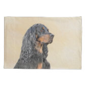 Gordon Setter'絵画s – かわいいオリジナルドッグアート 枕カバー (裏面)