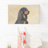 Gordon Setter'絵画s – かわいいオリジナルドッグアート 横断幕 (インサイチュ)