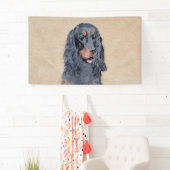 Gordon Setter'絵画s – かわいいオリジナルドッグアート 横断幕 (インサイチュ)