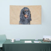 Gordon Setter'絵画s – かわいいオリジナルドッグアート 横断幕 (トレードショー)