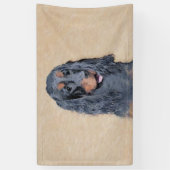 Gordon Setter'絵画s – かわいいオリジナルドッグアート 横断幕 (縦)
