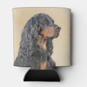Gordon Setter'絵画s – かわいいオリジナルドッグアート 缶クーラー (裏面)