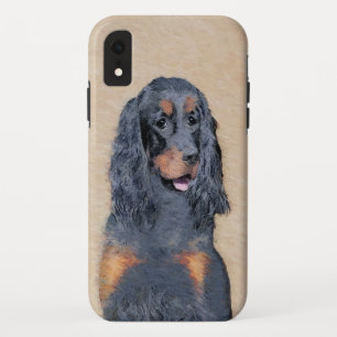 Gordon Setter'絵画s – かわいいオリジナルドッグアート iPhone XRケース