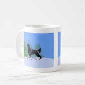 Gordon Setter飾のForの木 コーヒーマグカップ (正面左)