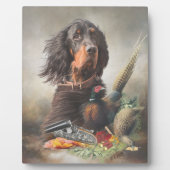 Gordon Setter、アヒル狩りプラーク フォトプラーク (正面)