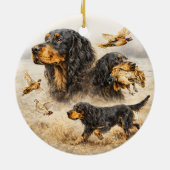 Gordon Setter セラミックオーナメント (裏面)