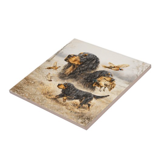 Gordon Setter タイル (側面)