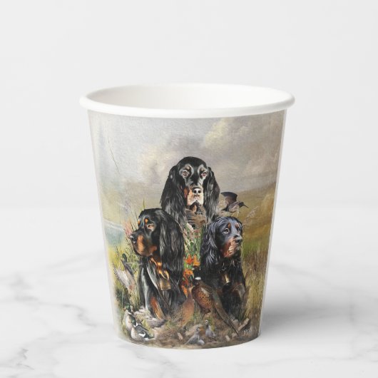 Gordon Setter  紙コップ (正面)