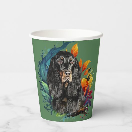 Gordon Setter  紙コップ (裏面)