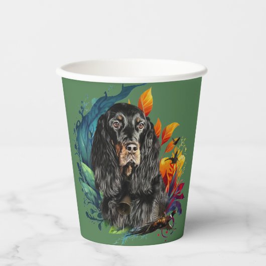 Gordon Setter  紙コップ (正面)